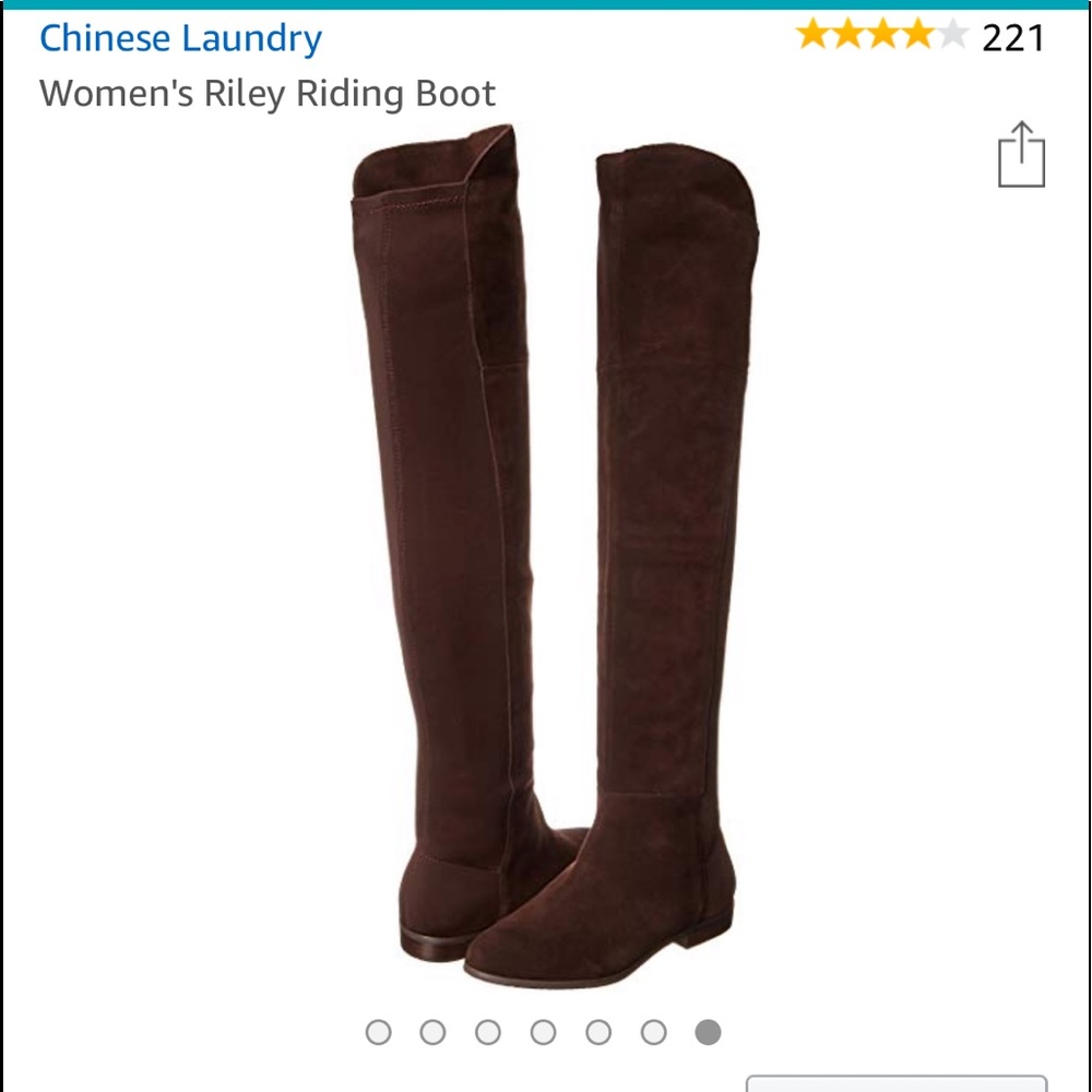Chinese Laundry Chocolate suede over the knee boot